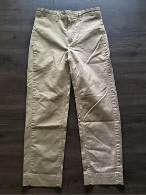 Everlane Women’s Straight Leg Khaki Pants - Light Beige Size 0 Preowned